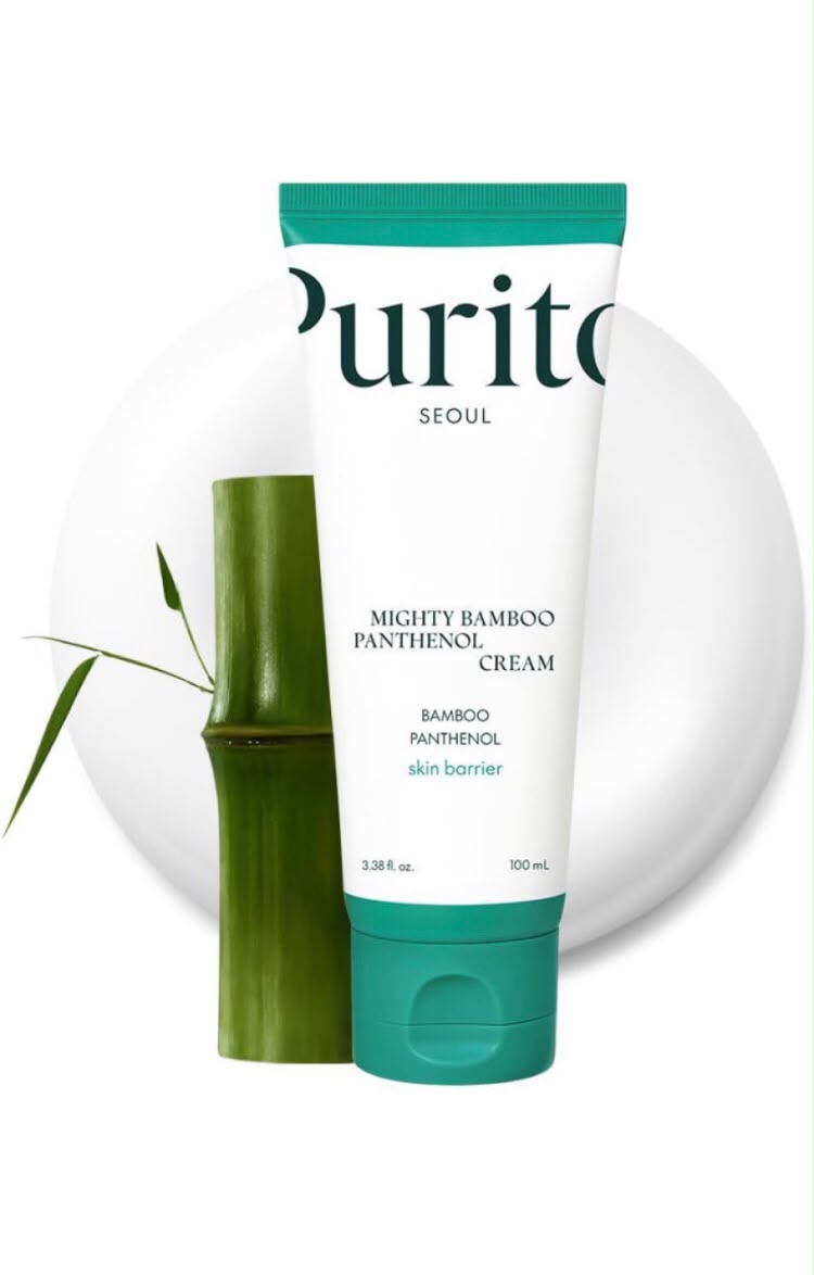 Mighty Bamboo Panthenol Cream tube displayed in soft light